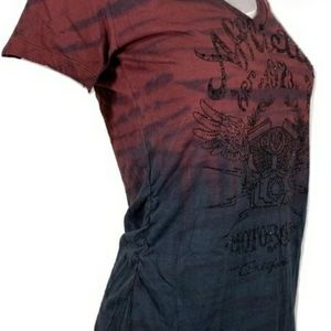 Affliction Womens Short Sleeve shirt